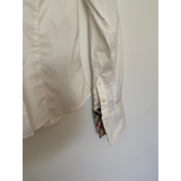 Vintage 90’s Fitted Burberry Button Up - Picture 4 of 5